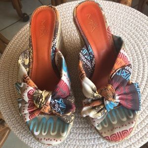MIA wedge sandals 4 1/2 inch heel Fit a 7 1/2